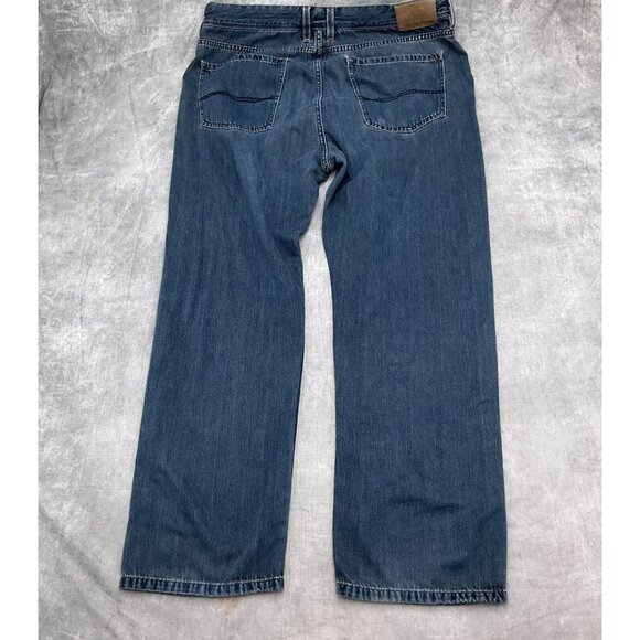 Tommy Bahama Jeans Men 38/30 Blue Stretch Bootcut Leg Cotton‎ Tencel Comfort - Picture 11 of 13